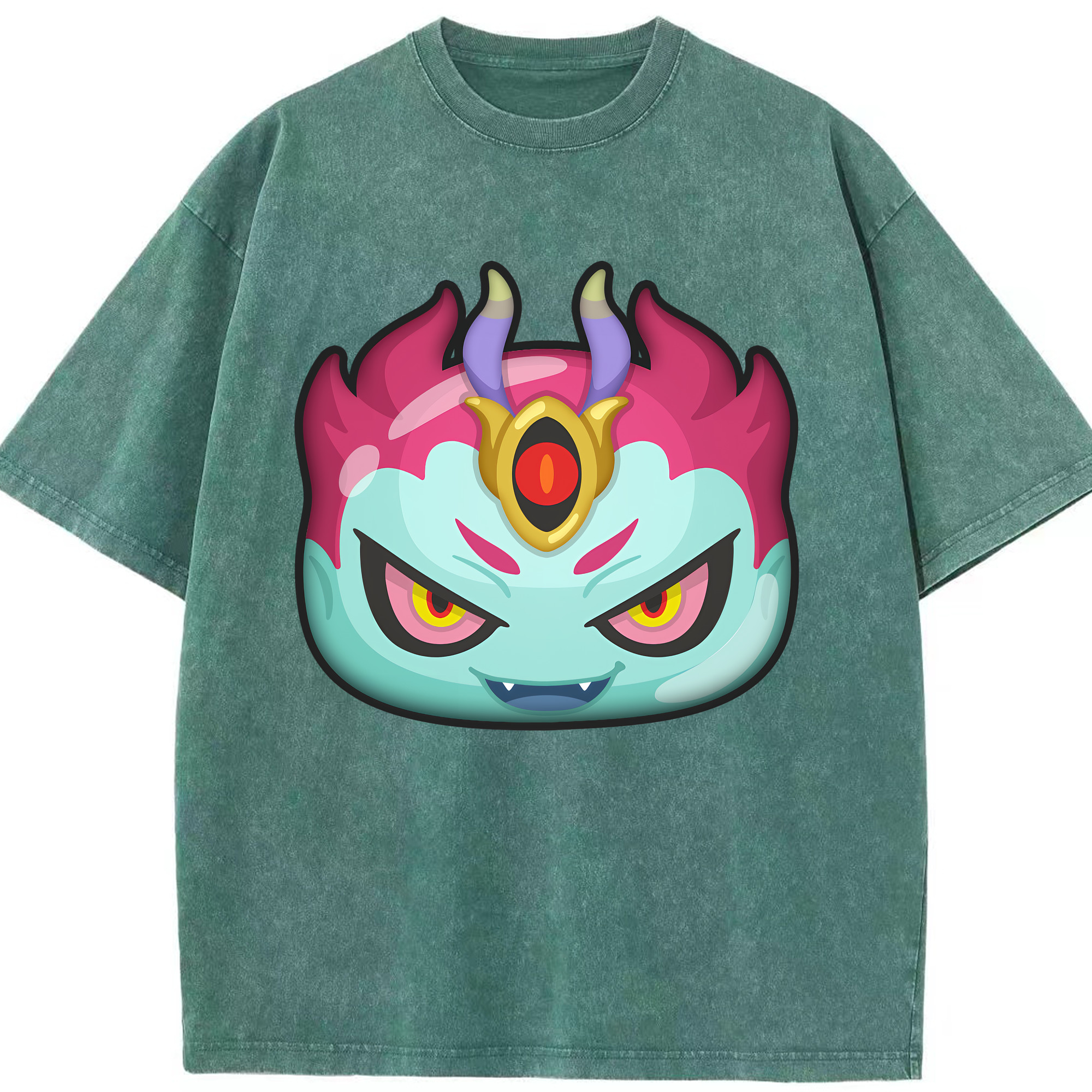 （画像用） 妖怪ウォッチ Yo-kai Watch 綿100% ヴィンテージ風 半袖Tシャツ（フロントプリント）